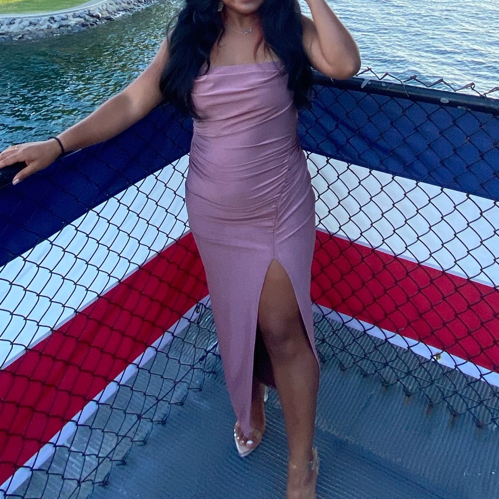 Rose gold dress